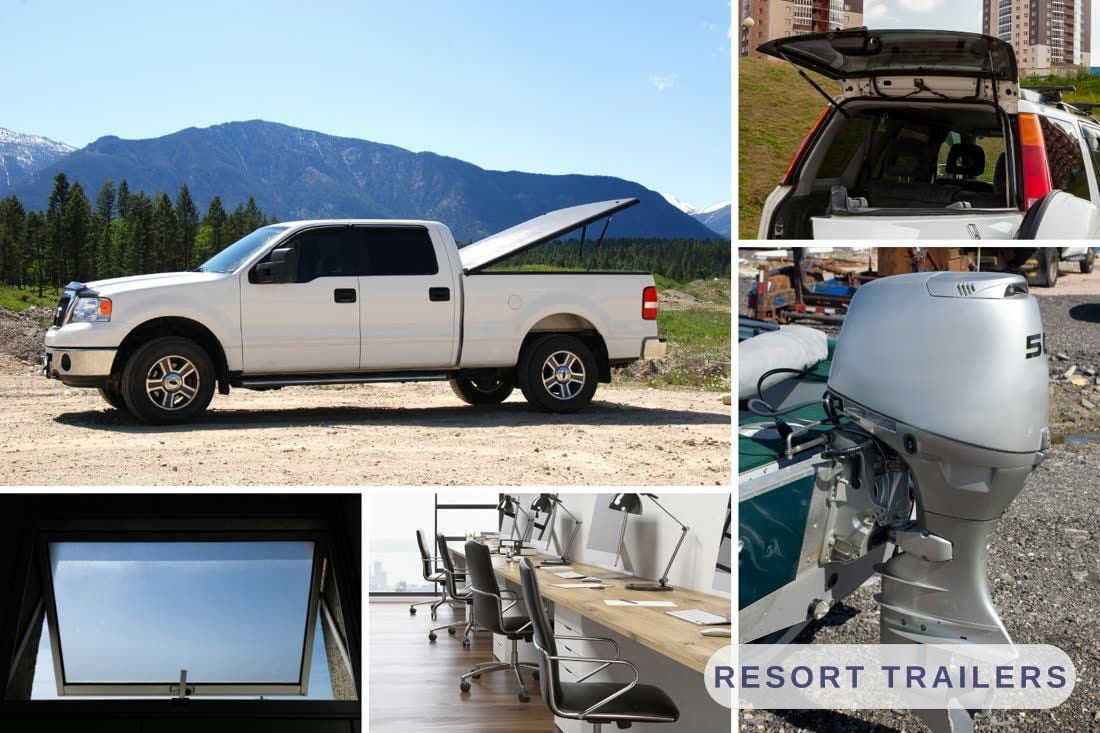 Gas struts at work: ute lids, tailgates, outboard motors, office chairs and windows