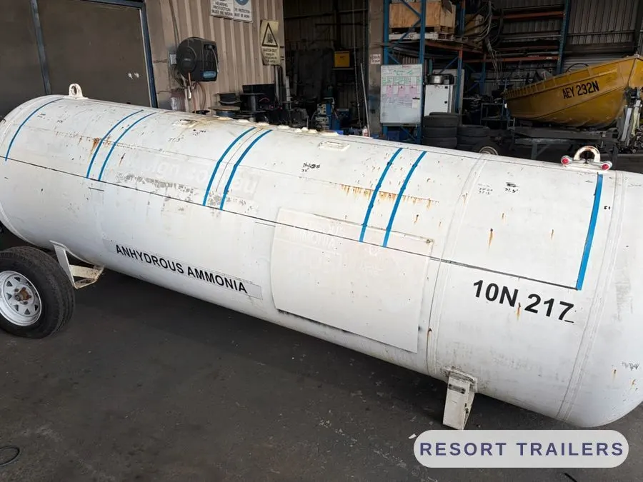 The donor pressure vessel as it arrived at the workshop